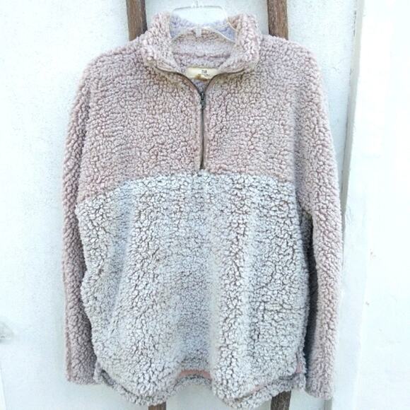 Thread + Supply Sherpa cozy sweater pullover size Large - Picture 1 of 11